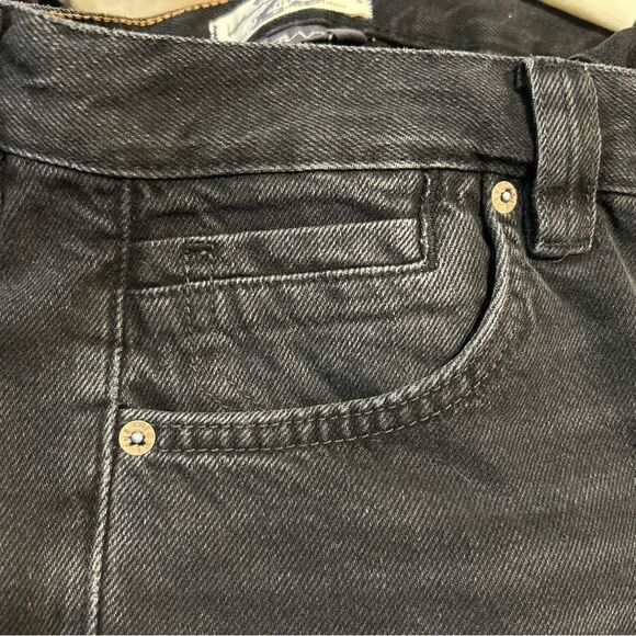 Free People We The Free CRVY Siren Low Rise Straight Jeans Black Size 25 - Picture 5 of 13